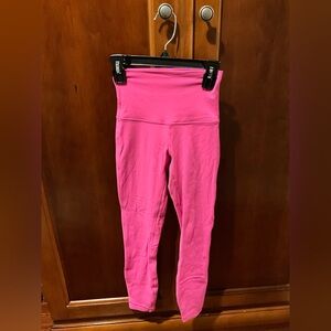 Lululemon Pink High Waisted Leggings Size 0